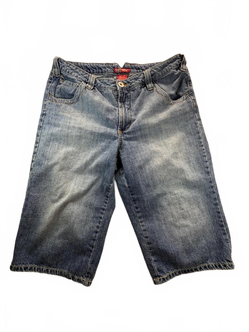Faded Glory Missy Size 12 Women’s Denim Bermuda Shorts Medium Wash Cotton